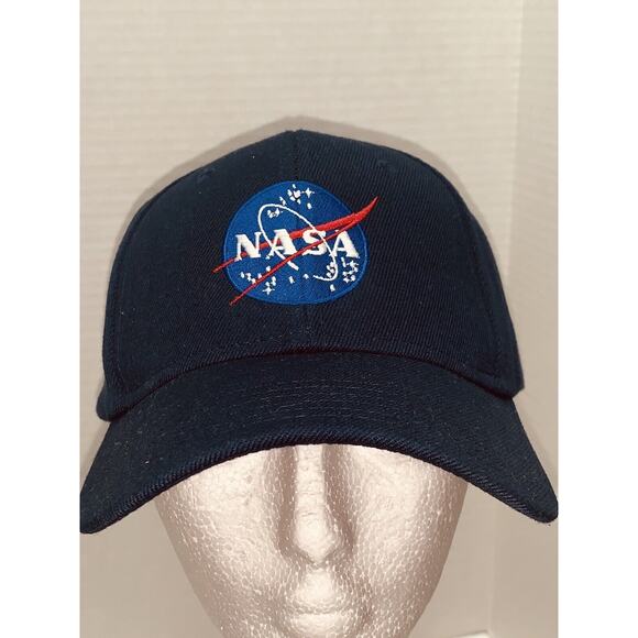 NASA Space Center Hat Cap Blue Hook Loop Embroidered Patch by OTTO OSFM Unworn - Picture 1 of 8
